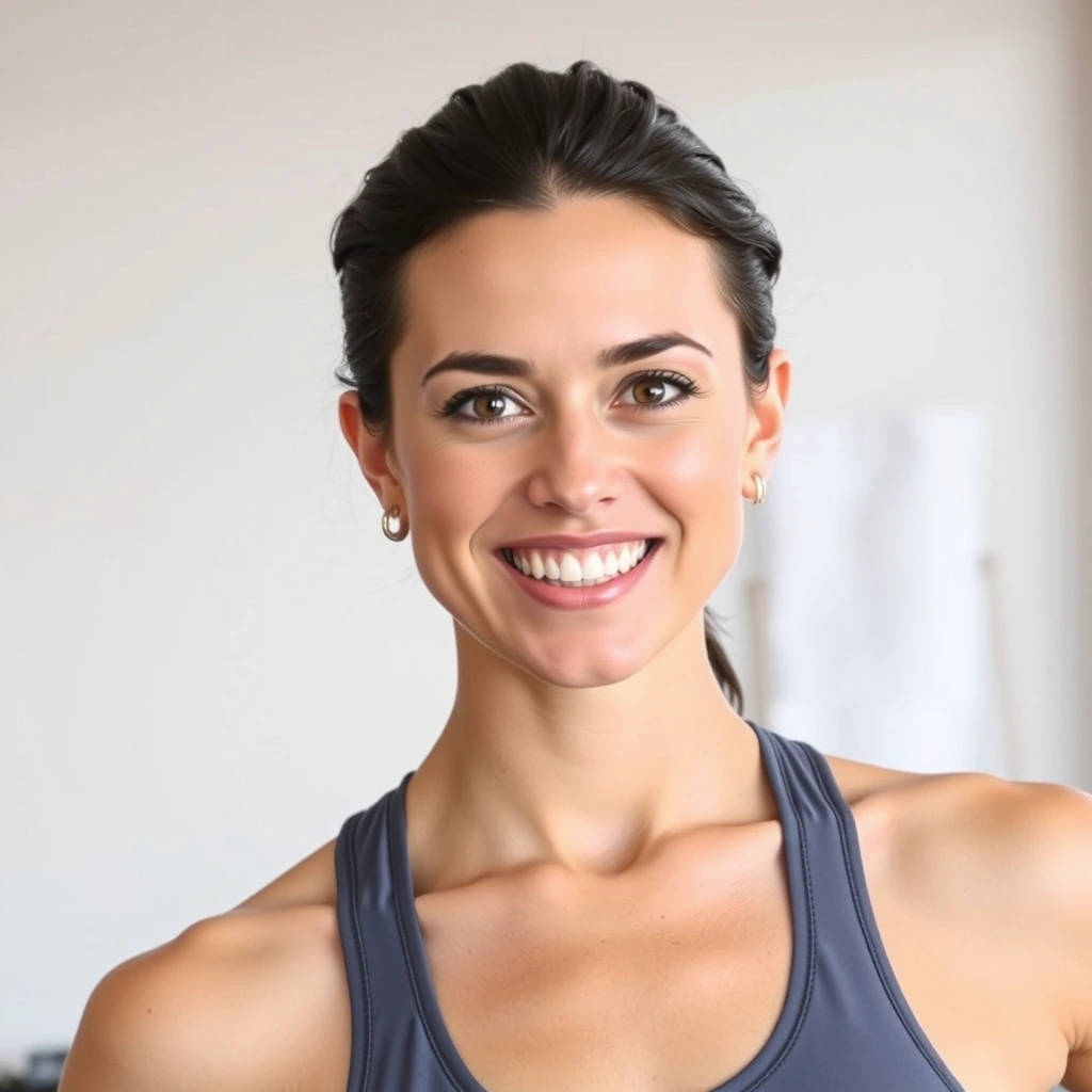 Professional headshot of Elena Petrova, a Pilates instructor.