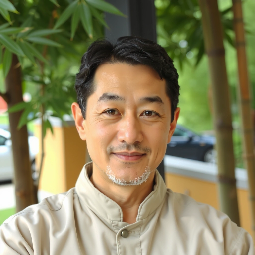 Professional headshot of Marcus Chen, a Tai Chi instructor.